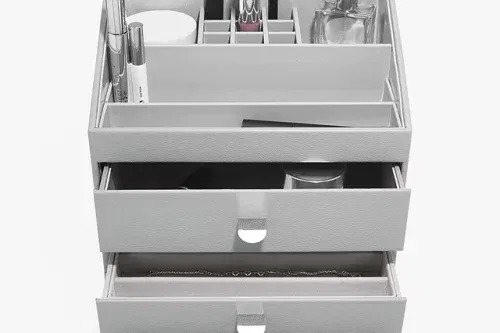 AUTO WIN - Stackers Classic Make Up 3 Drawer Jewellery Box, Grey - 09/09