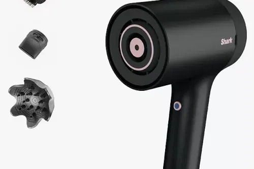 AUTO WIN - Shark HD120UK STYLE iQ Ionic Hair Dryer & Styler, Black/Rose Gold - 08/08