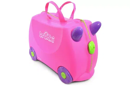 AUTOWIN - Trunki Trixie 4 Wheel Hard Ride On Suitcase - Pink - 26/08