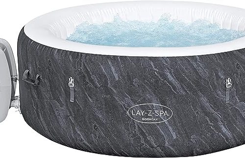 Lay-Z-Spa Boracay, 120 AirJet Massage System, Inflatable Hot Tub, Wifi Pump, 2-4 Person