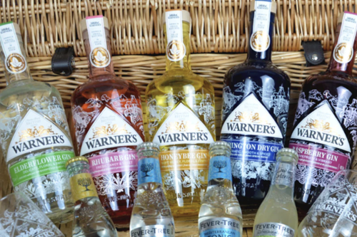Warner's Farm Grown Gin Hamper with Tumblers - 06/09