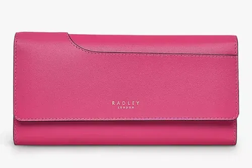 AUTO WIN - Radley Pockets 2.0 Large Flapover Matinee Leather Purse, Cerise - 05/10