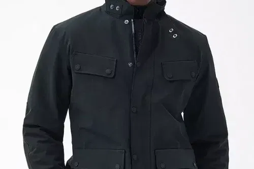 MENS Barbour International Tourer Duke Waterproof Jacket, Black