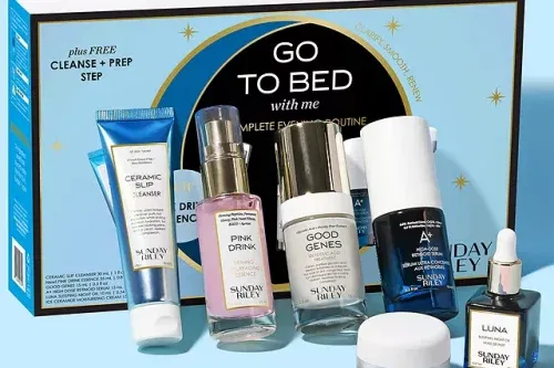 AUTO WIN - Sunday Riley "Go To Bed With Me" Complete Evening Regime Skincare Gift Set - 08/10