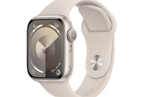 Apple Watch Series 9 GPS, 41mm, Aluminium Case, Sport Band, Small-Medium, Starlight