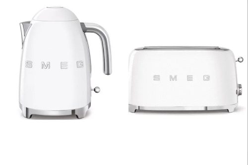 Smeg Kettle and Toaster – White