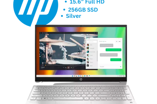 HP  Pavilion Laptop, AMD Ryzen 3 Processor, 4GB RAM, 256GB SSD, 15.6" Full HD, Silver