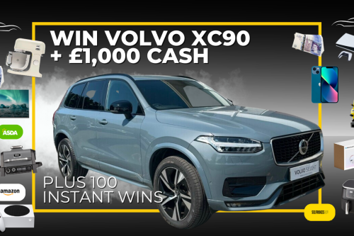 Volvo Xc90 2.0 R DESIGN & £1000 Cash -  PLUS 100 MEGA INSTANT WINS UP FOR GRABS