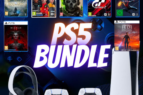 SONY PS5 MEGA BUNDLE – 7 GAMES, EXTRA PAD, HEADPHONES!