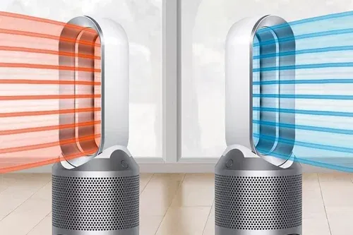 Dyson Pure Hot + Cool Purifying Fan Heater, White/Silver - 03/11