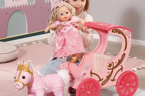 AUTO WIN - Baby Annabell Little Sweet Princess & Carriage & Pony Set