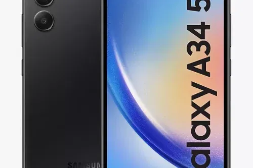 Galaxy A34 Smartphone, Android, 6.6”, 5G, SIM Free, 128GB, Awesome Black - 18/10