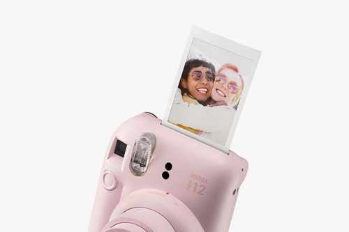 AUTO WIN - Fujifilm Instax Mini 12 Instant Camera with Built-In Flash & Hand Strap, Blossom Pink - 05/11