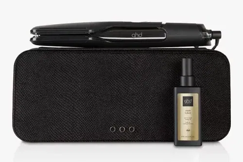 Ghd Duet Hair Straightener & Sleek Talker Hair Oil Gift Set, Black