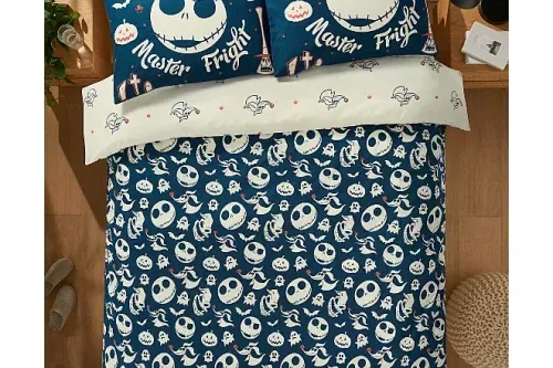 AUTO WIN - Disney Nightmare Before Christmas Jack Brushed Duvet Set & Fleece Blanket