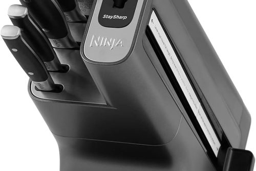 Ninja Foodi StaySharp Knife Block with Integrated Sharpener, 5-Piece Knife Set