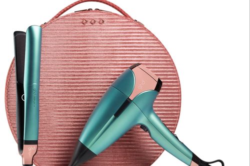 GHD New In  Deluxe Gift Set - Platinum+ Hair Straightener & Helios® Hair Dryer In Alluring Jade