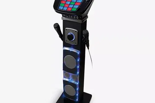 Auto win-SMARTECH Easy Karaoke EKS878BT Bluetooth® system with speaker pedestal with 2 Microphones