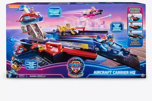 AUTO WIN-PAW PATROL The Mighty Movie Aircraft Carrier HQ playset