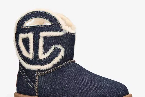 UGG X TELFAR UGG x Telfar logo-embroidered leather ankle boots - 12/10