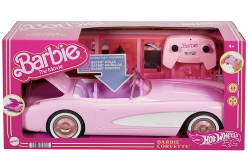 QUICK AUTO WIN - Barbie The Movie Hot Wheels Remote Control Barbie Corvette Car - 06/10
