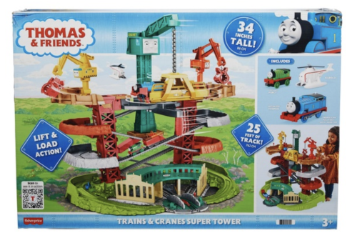 AUTO WIN - Thomas & Friends Fisher-Price Trains & Cranes Super Tower Track Set - 21/10