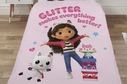 AUTO WIN - Gabby's Dollhouse Single Reversible Duvet Set -  21/10
