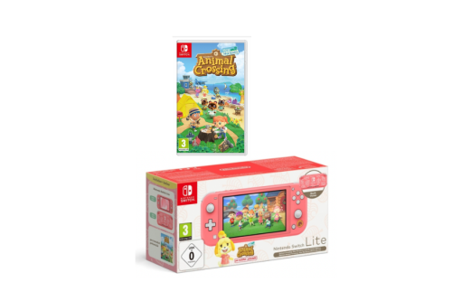 Nintendo Switch Lite Coral: Isabelle Aloha Edition & Animal Crossing Game - 19/10