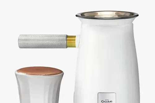 AUTO WIN-Hotel Chocolat Velvetiser & 2x Podcups, White