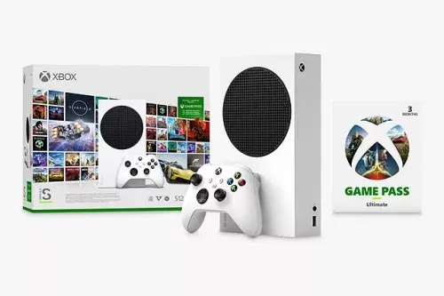 Microsoft Xbox Series S Digital Edition Console, 512GB, with Wireless Controller & 3 Months of Game Pass Ultimate, White