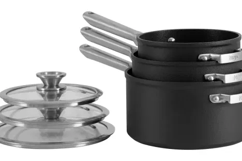 Ninja Zerostick Stackable 3 Piece Non Stick Pan Set