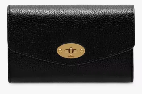 Mulberry Darley Classic Grain Leather Medium Wallet, Black