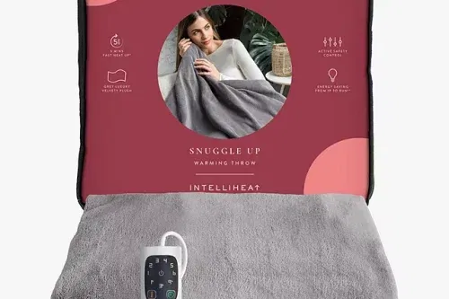 AUTO WIN - Dreamland Luxury Heated Throw, Grey - 26/11