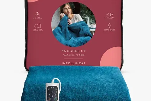 AUTO WIN - Dreamland Luxury Heated Throw, Teal - 06/11