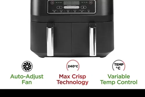 AUTO WIN - Ninja Foodi AF300UK Dual Zone Air Fryer, 7.6L - 28/11