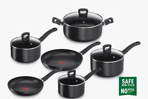 Tefal Enhance Aluminium Non-Stick Frying Pan & Saucepan Set, 6 Piece - 10/11