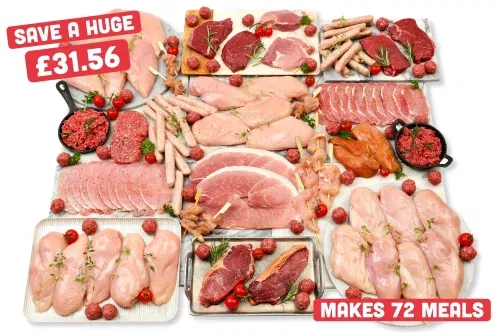 AUTO WIN – MUSCLE FOOD 125 Piece meat hamper – 28/11
