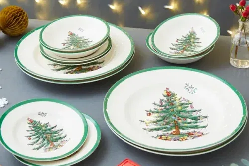AUTO WIN - Christmas Tree 12 Piece Dinner Set - 14/11
