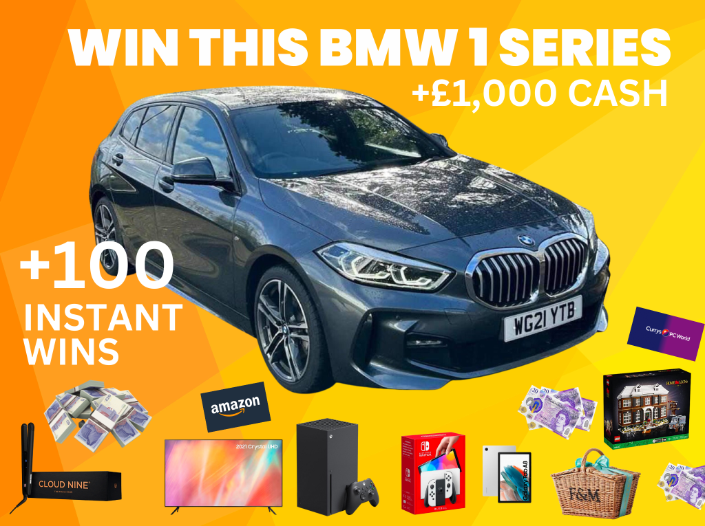 Win A Bmw 1 Series 118i 136 M Sport And £1000 Cash Jackpot Plus 100