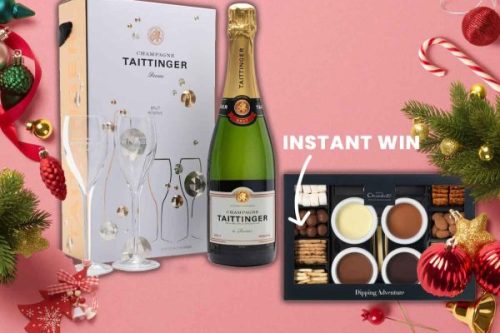 9TH CHRISTMAS ADVENT CALENDAR- AUTO WIN A Taittinger Brut NV Champagne & Glasses Gift Set, 75cl+ FIND THE INSTANT WIN