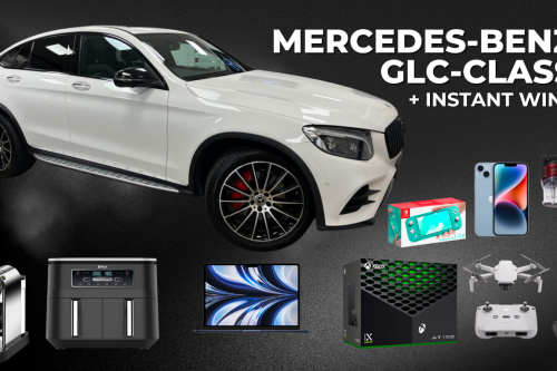 MERCEDES-BENZ GLC-CLASS MAIN PRIZE – 25 INSTANTS (INCLUDING A MALDIVES HOLIDAY!)