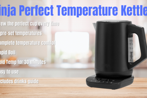 Ninja KT200UK Perfect Temperature Kettle, 1.7L, Black