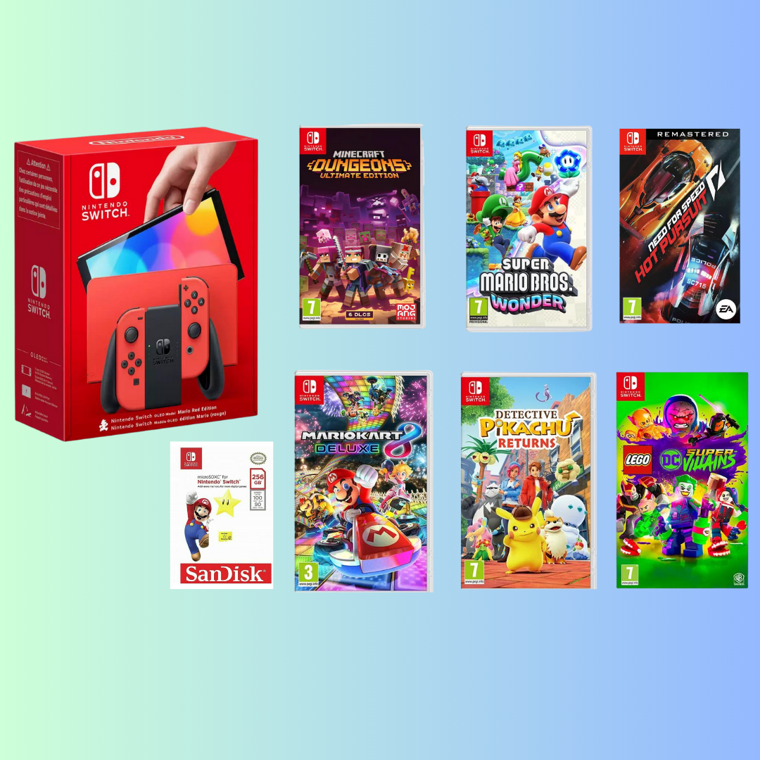 Nintendo Switch Oled – Mario Red Bundle - Competition Fox