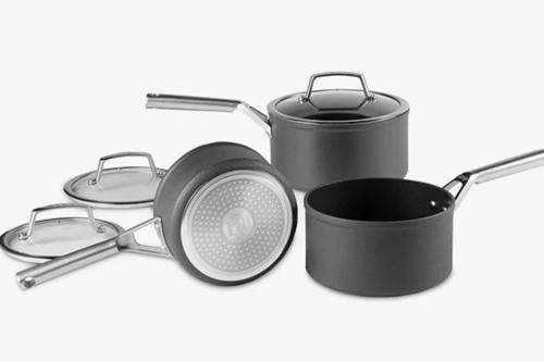 AUTO WIN - Ninja Foodi ZEROSTICK Hard Anodised Aluminium Non-Stick Saucepan Set, 3 Piece - 13/11
