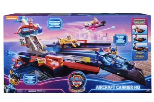 AUTO WIN - PAW Patrol: The Mighty Movie Aircraft Carrier HQ Playset