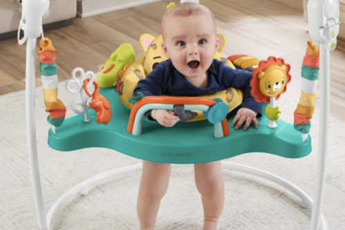 TOY DAY! AUTO WIN - Fisher-Price Leaping Leopard Jumperoo Baby Activity Centre - 18/11