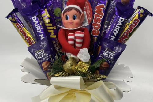 QUICK AUTO WIN - Cadburys Elf On the Shelf Christmas Bouquet