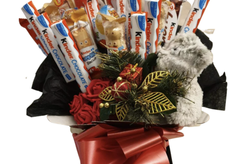 QUICK AUTO WIN - Christmas Kinder With Teddy Bear Bouquet