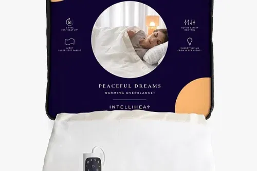 AUTO WIN - Dreamland Heated Overblanket, Ivory, Single - 10/11