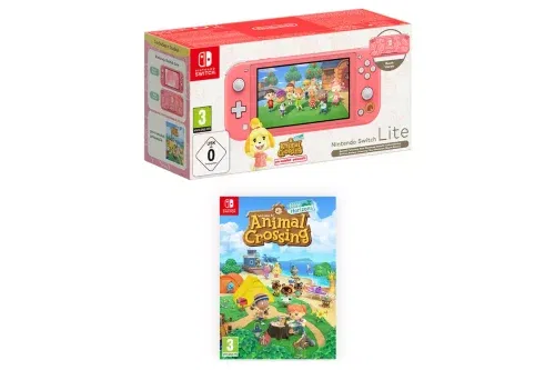 AUTO WIN - Nintendo Switch Lite Animal Crossing Bundle - Coral - 17/12